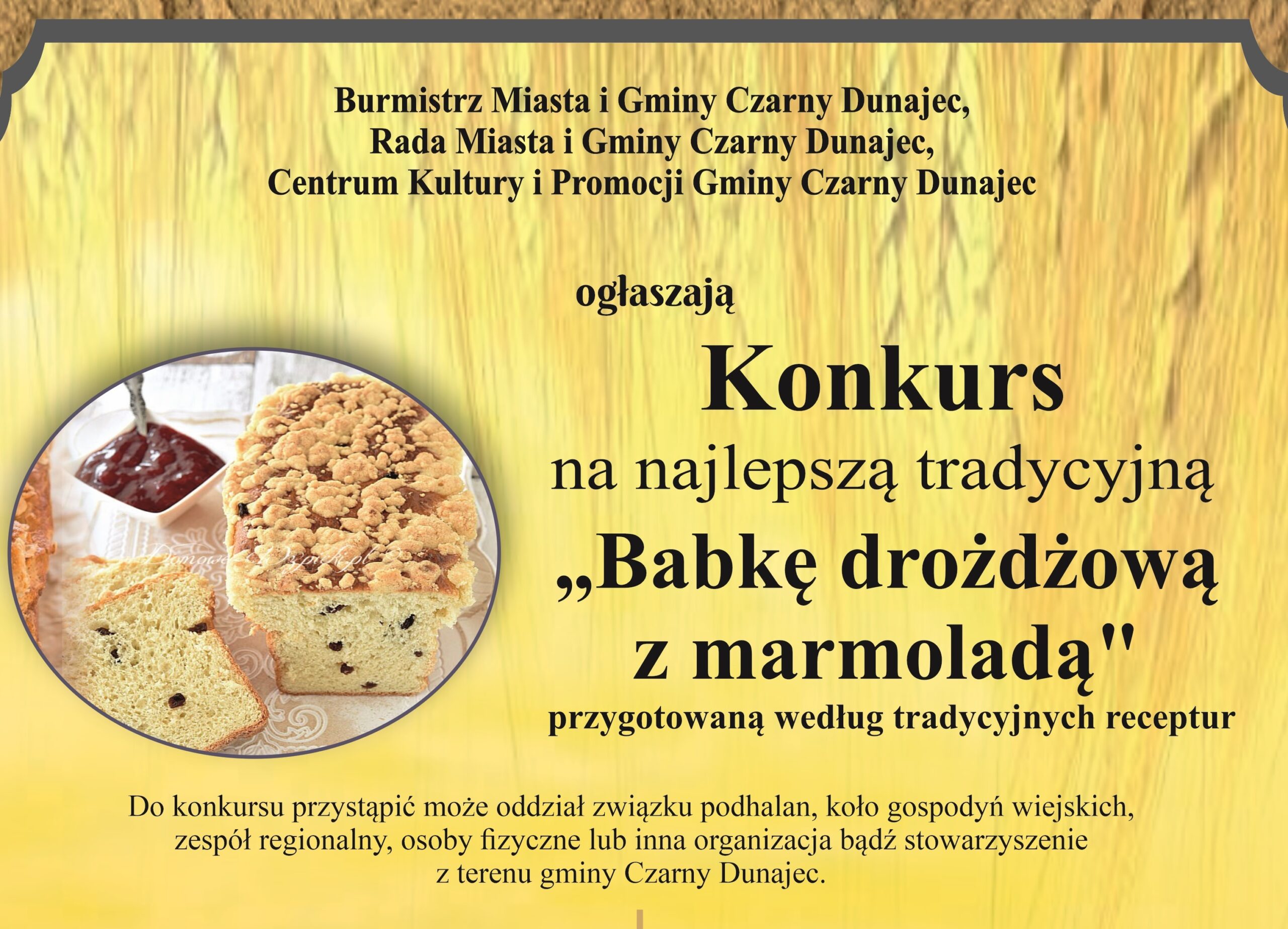 Konkurs na najlepszą babkę drożdżową