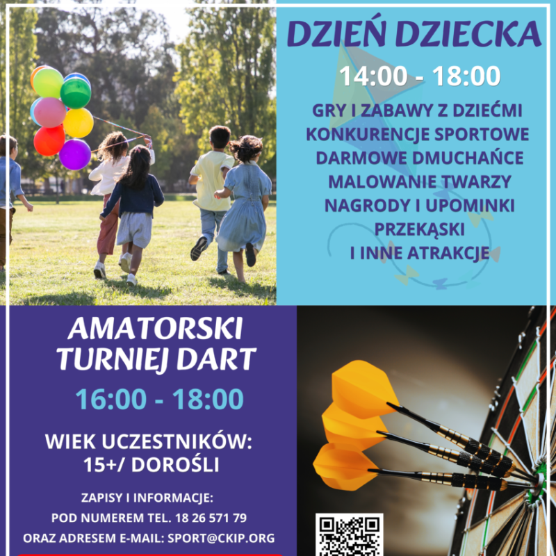 Dzień Dziecka i Amatorski Turniej DART