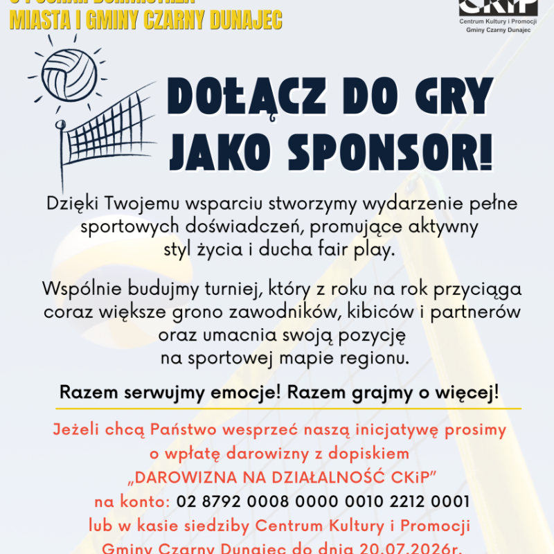 Dołącz do gry jako Sponsor!