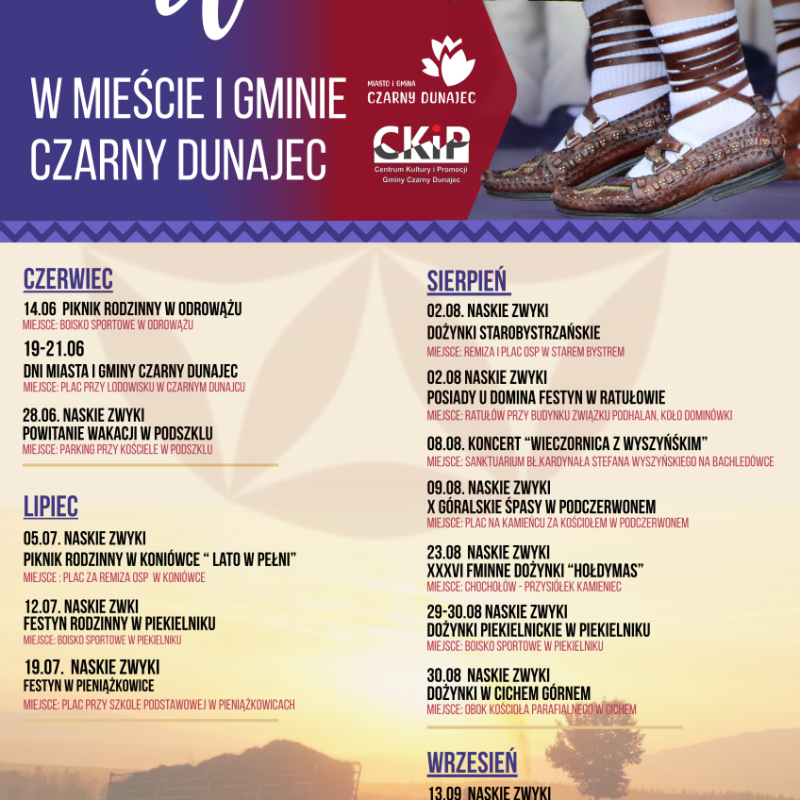 Lato w Mieście i Gminie Czarny Dunajec