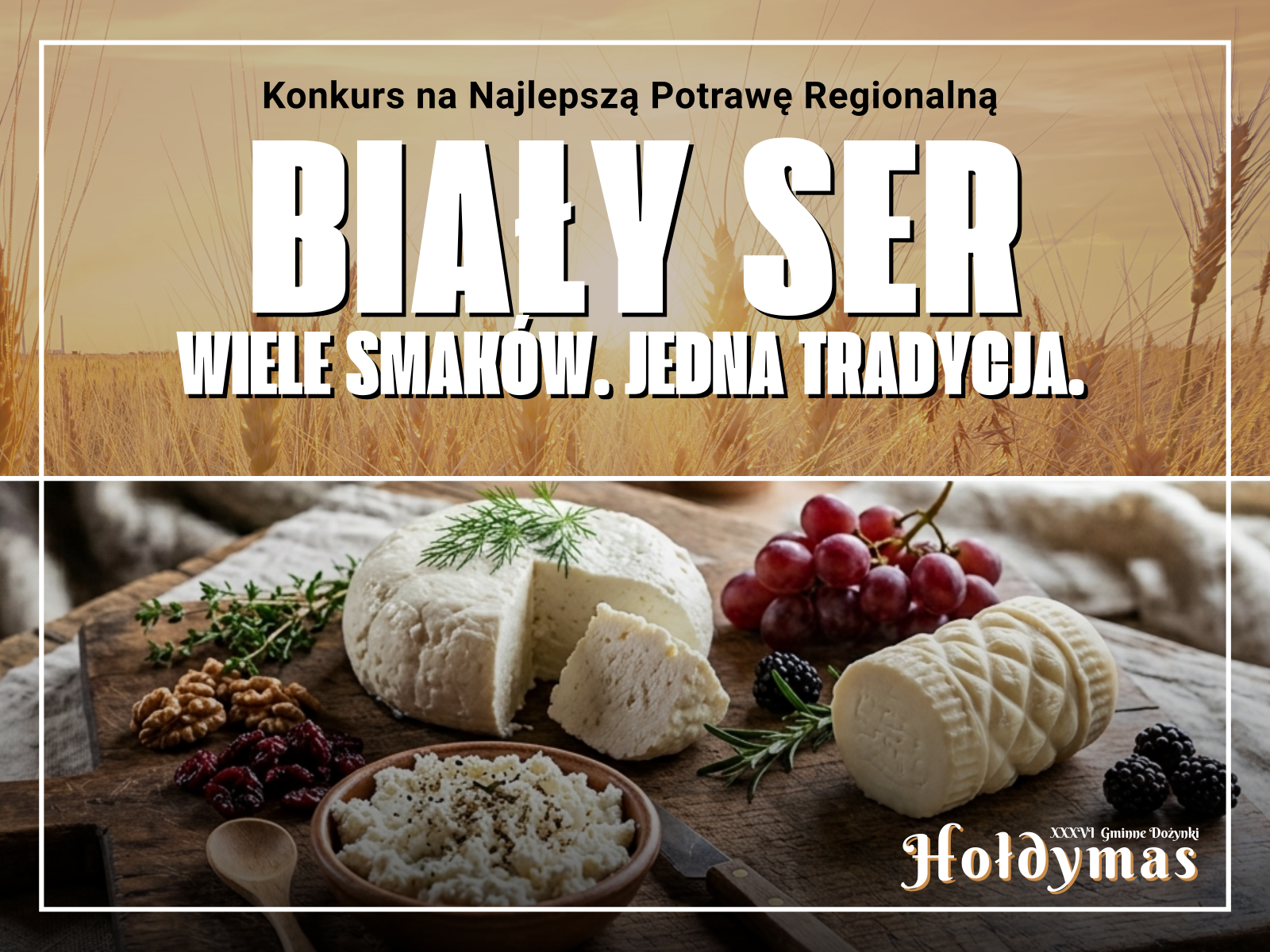Konkursu na Najlepszą Potrawę Regionalną „Biały ser – wiele smaków, jedna tradycja”.